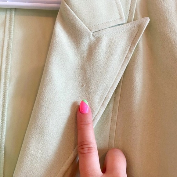 Vintage 90's pastel green long line blazer jacket - Picture 10 of 15
